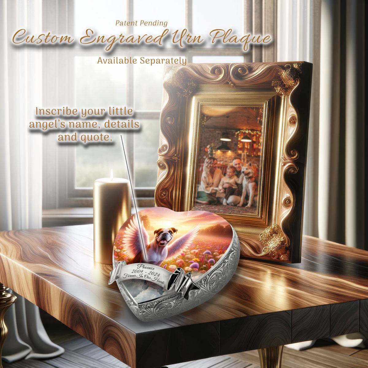 Eternal Elegance Dog Urns Bulldog - Angelic Splendor Dog Urn