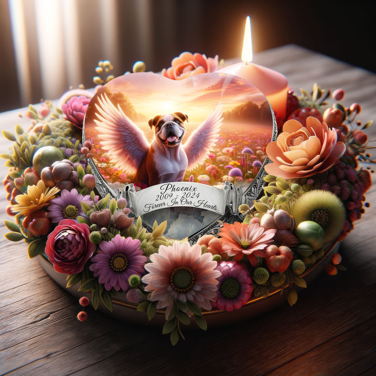 Eternal Elegance Dog Urns Bulldog - Angelic Splendor Dog Urn