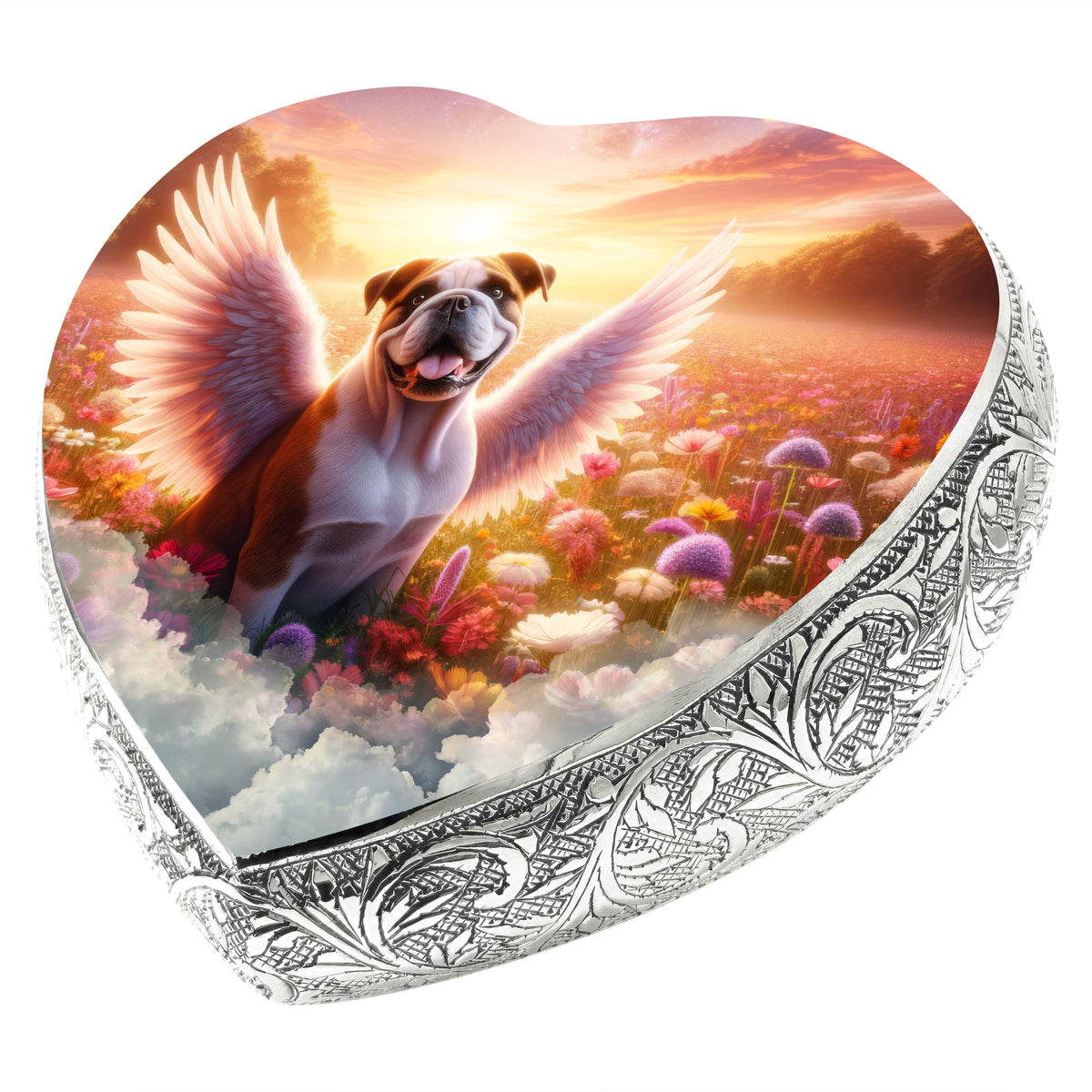 Eternal Elegance Dog Urns Bulldog - Angelic Splendor Dog Urn