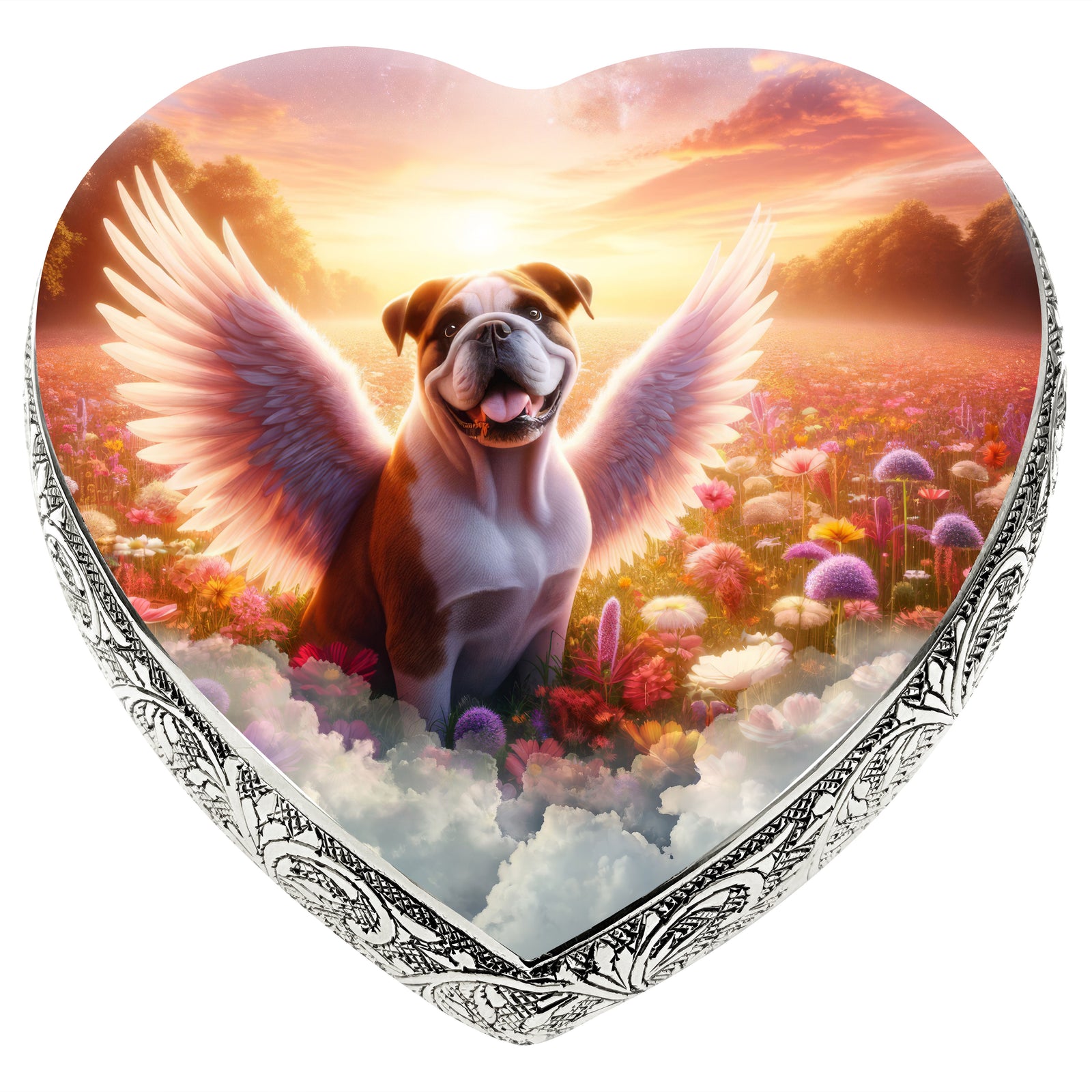 Eternal Elegance Dog Urns Bulldog - Angelic Splendor Dog Urn