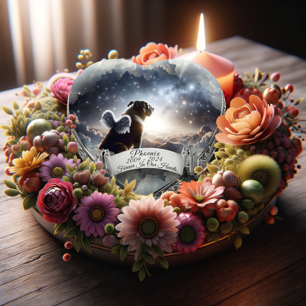 Eternal Elegance Dog Urns Bulldog - Aurora Allure Dog Urn