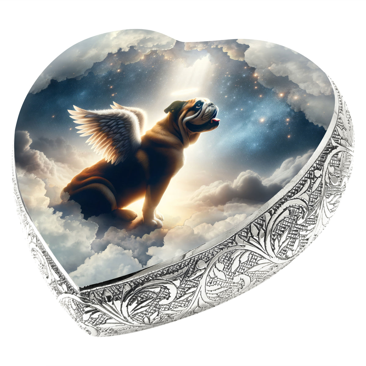 Eternal Elegance Dog Urns Bulldog - Celestial Cloud Dog Urn