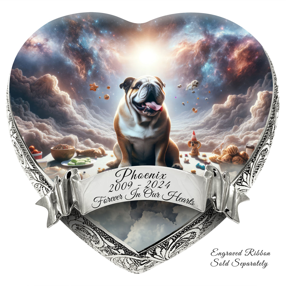 Eternal Elegance Dog Urns Bulldog - Cosmic Charm Dog Urn