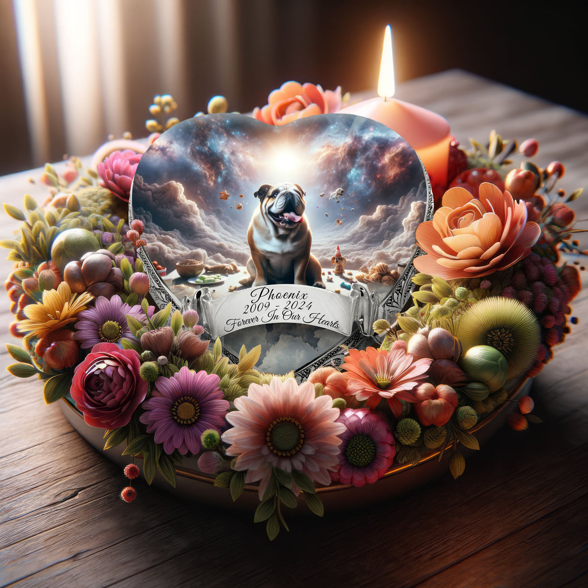 Eternal Elegance Dog Urns Bulldog - Cosmic Charm Dog Urn