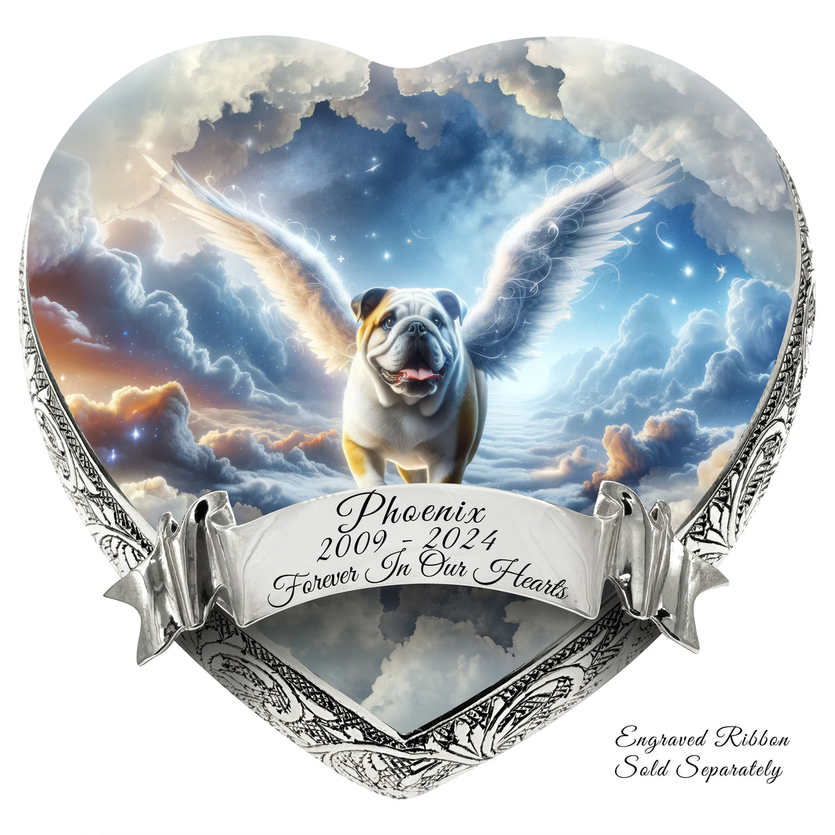 Eternal Elegance Dog Urns Bulldog - Cosmic Chorus Dog Urn