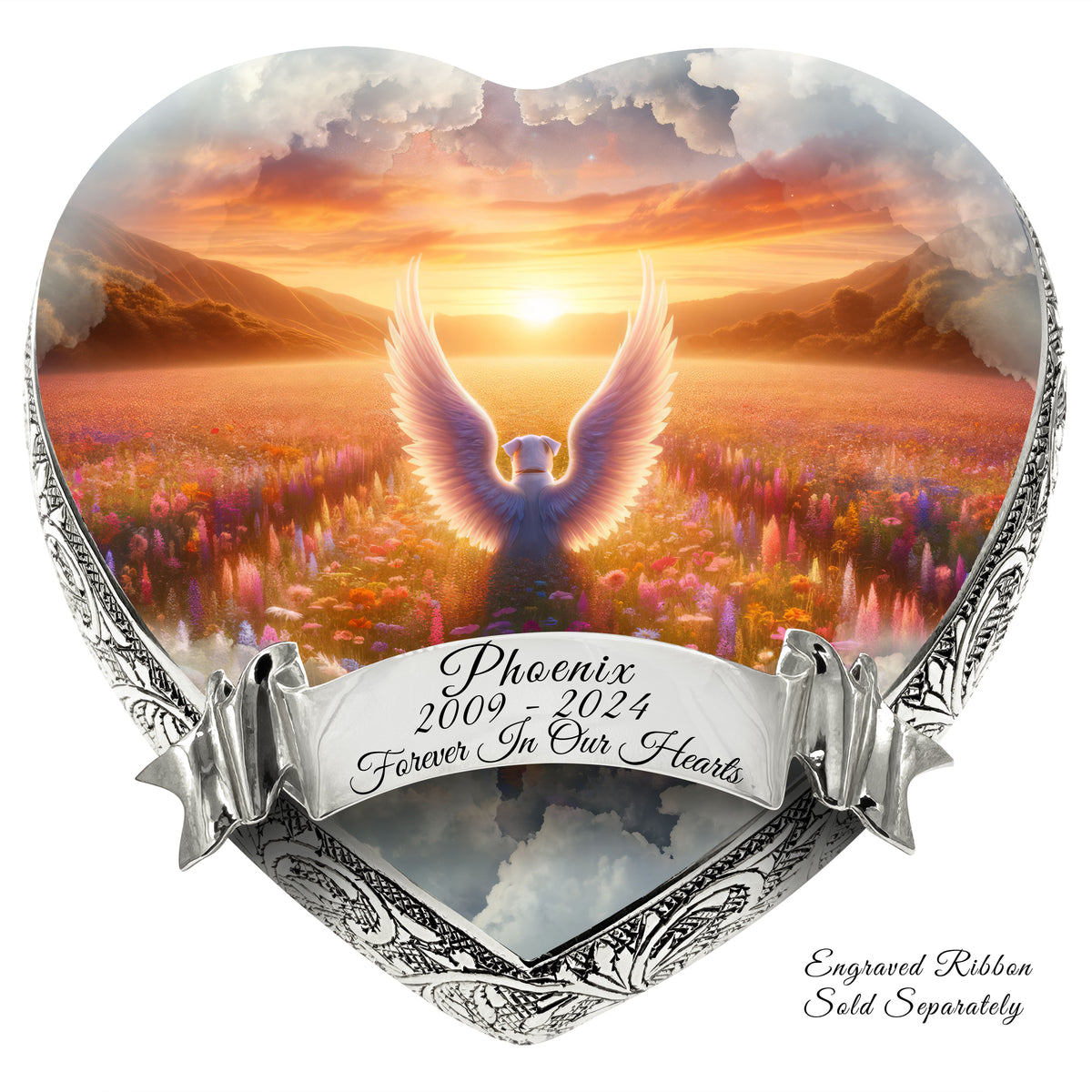 Eternal Elegance Dog Urns Bulldog - Divine Skyscape Dog Urn