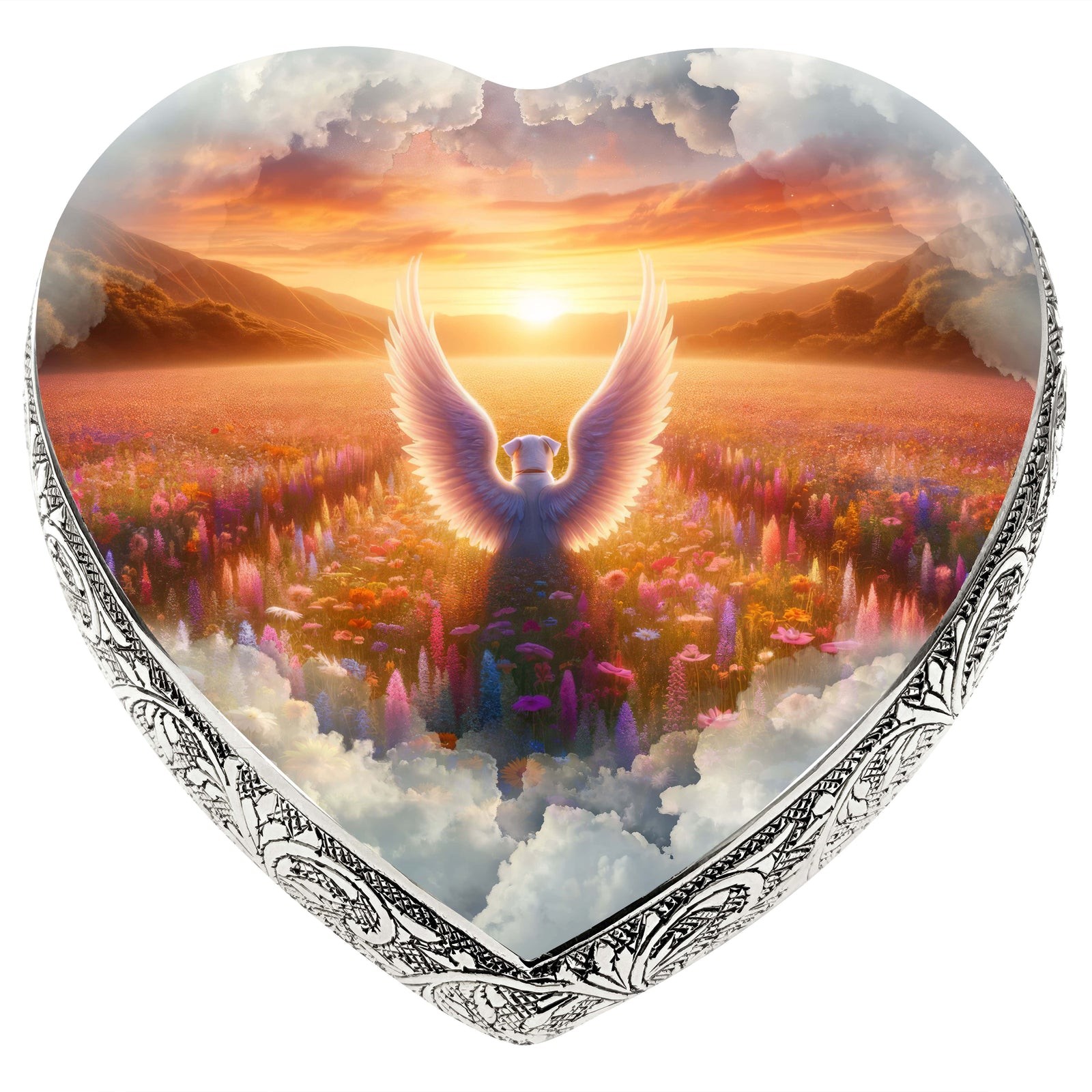 Eternal Elegance Dog Urns Bulldog - Divine Skyscape Dog Urn