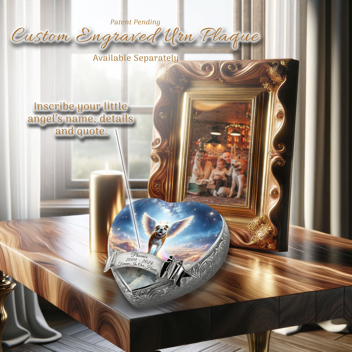 Eternal Elegance Dog Urns Bulldog - Rainbow Bridge Dog Urn