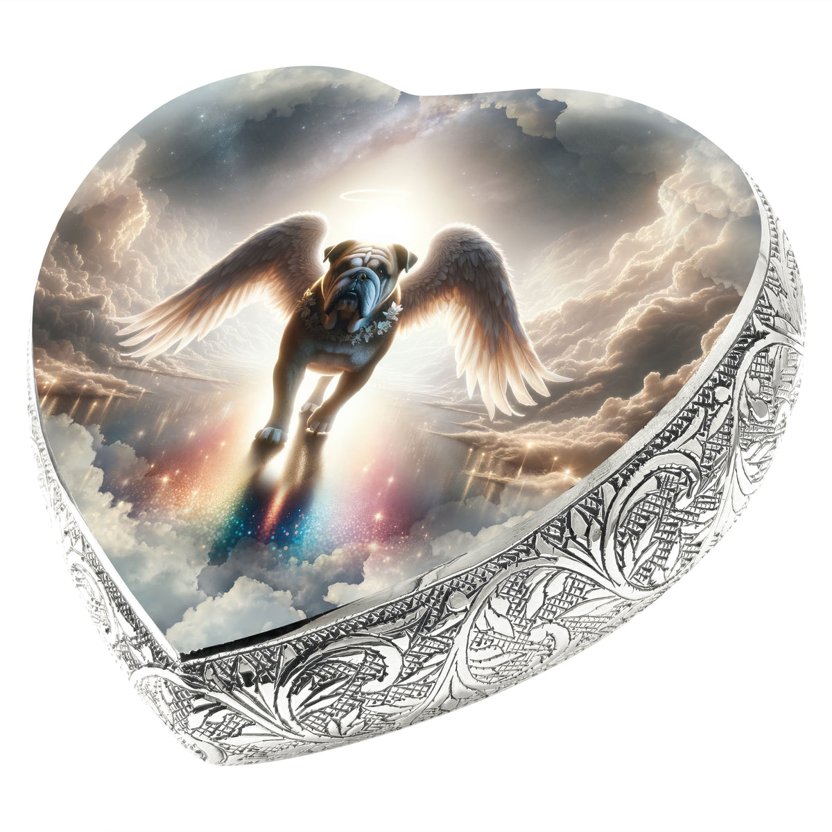 Eternal Elegance Dog Urns Bulldog - Rainbow Crossing Dog Urn