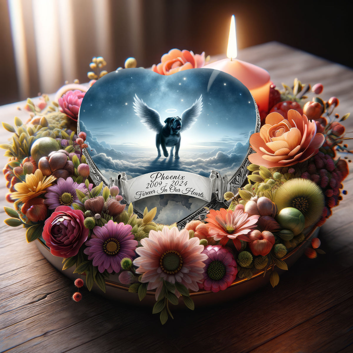 Eternal Elegance Dog Urns Bulldog - Starry Soiree Dog Urn