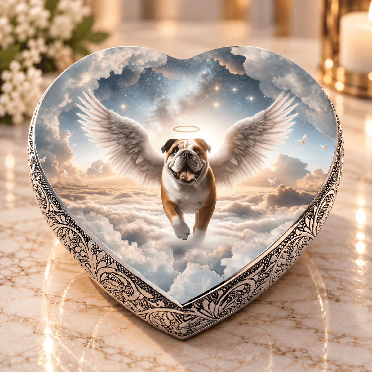 Eternal Elegance Dog Urns Bulldog Urn - Dog Urn - Divine Dream Urn for Dog Ashes