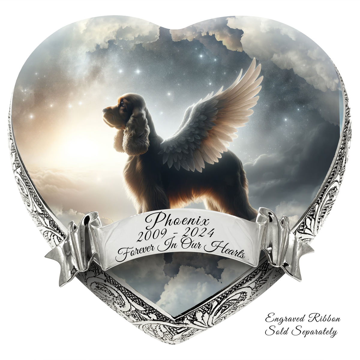 Eternal Elegance Dog Urns Cocker Spaniel - Twilight Haze Dog Urn