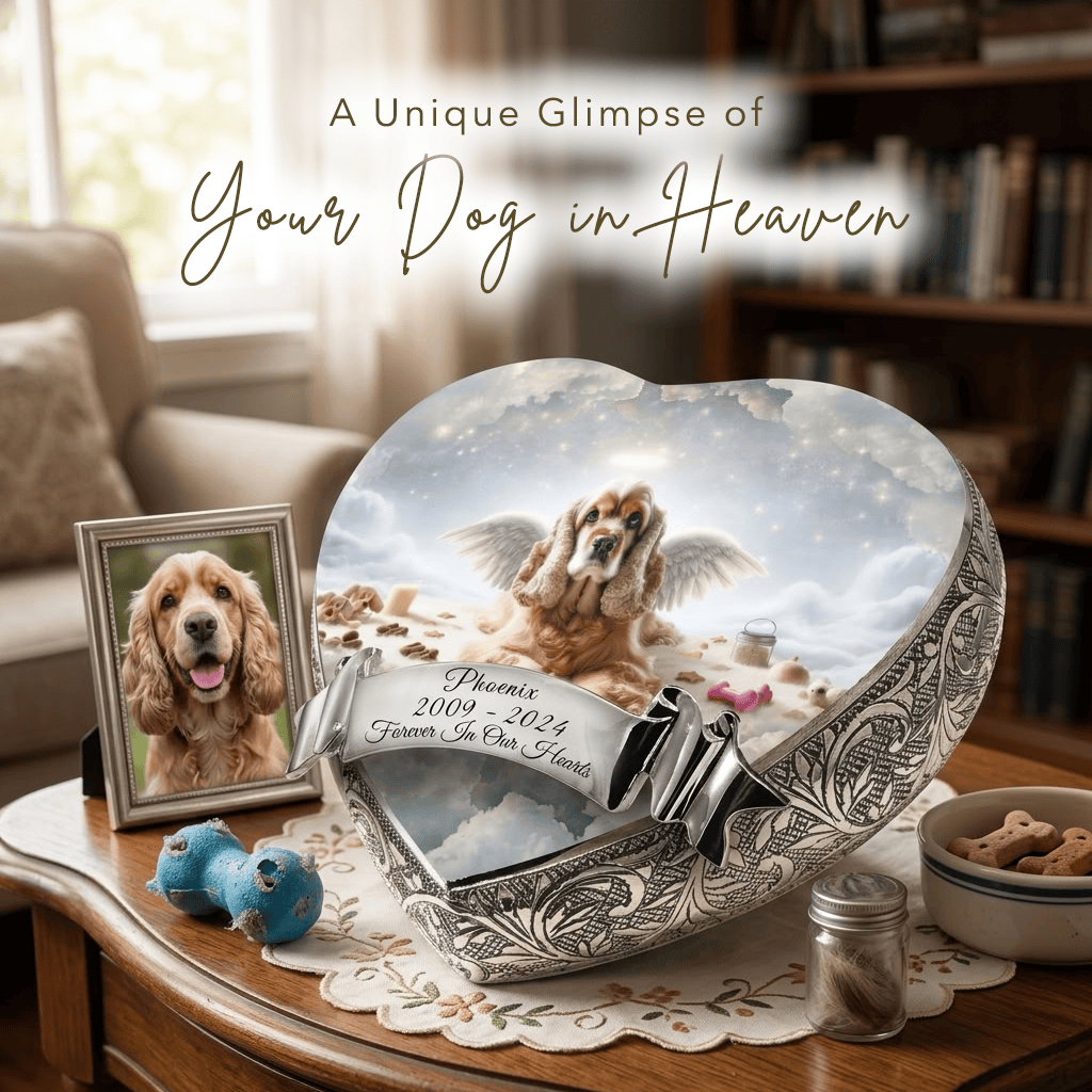 Eternal Elegance Dog Urns Cocker Spaniel Urn - Dog Urn - Paradise Beam Urn for Dog Ashes