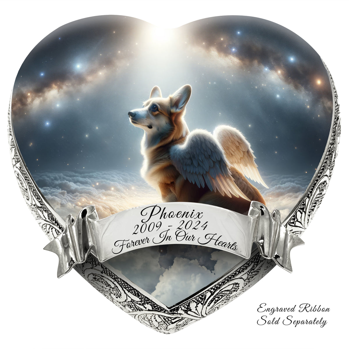 Eternal Elegance Dog Urns Corgi - Angel's Aura Dog Urn