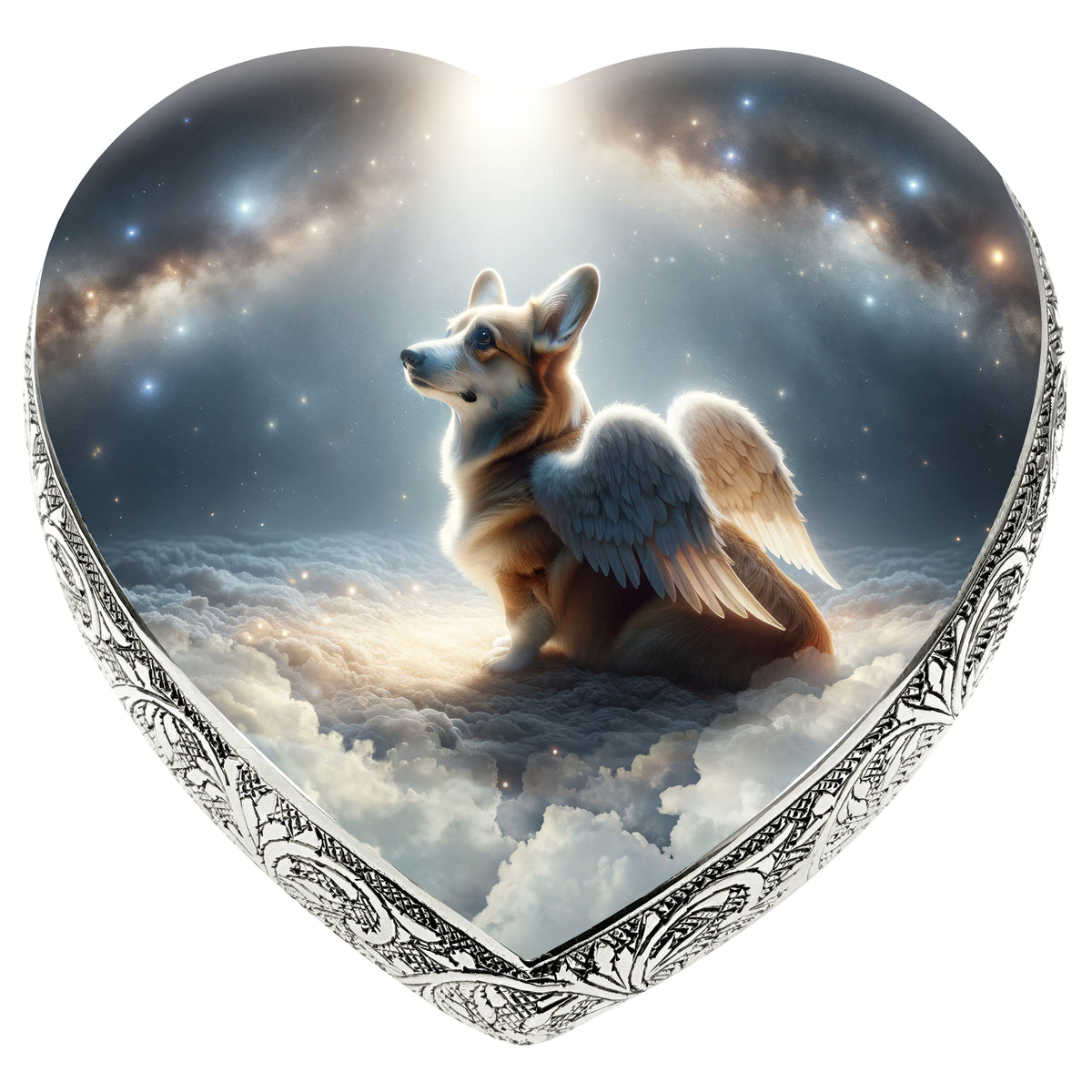 Eternal Elegance Dog Urns Corgi - Angel's Aura Dog Urn