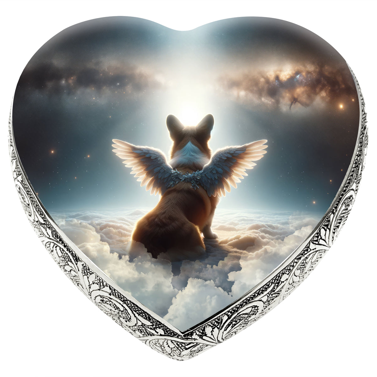 Eternal Elegance Dog Urns Corgi - Edenic Panorama Dog Urn