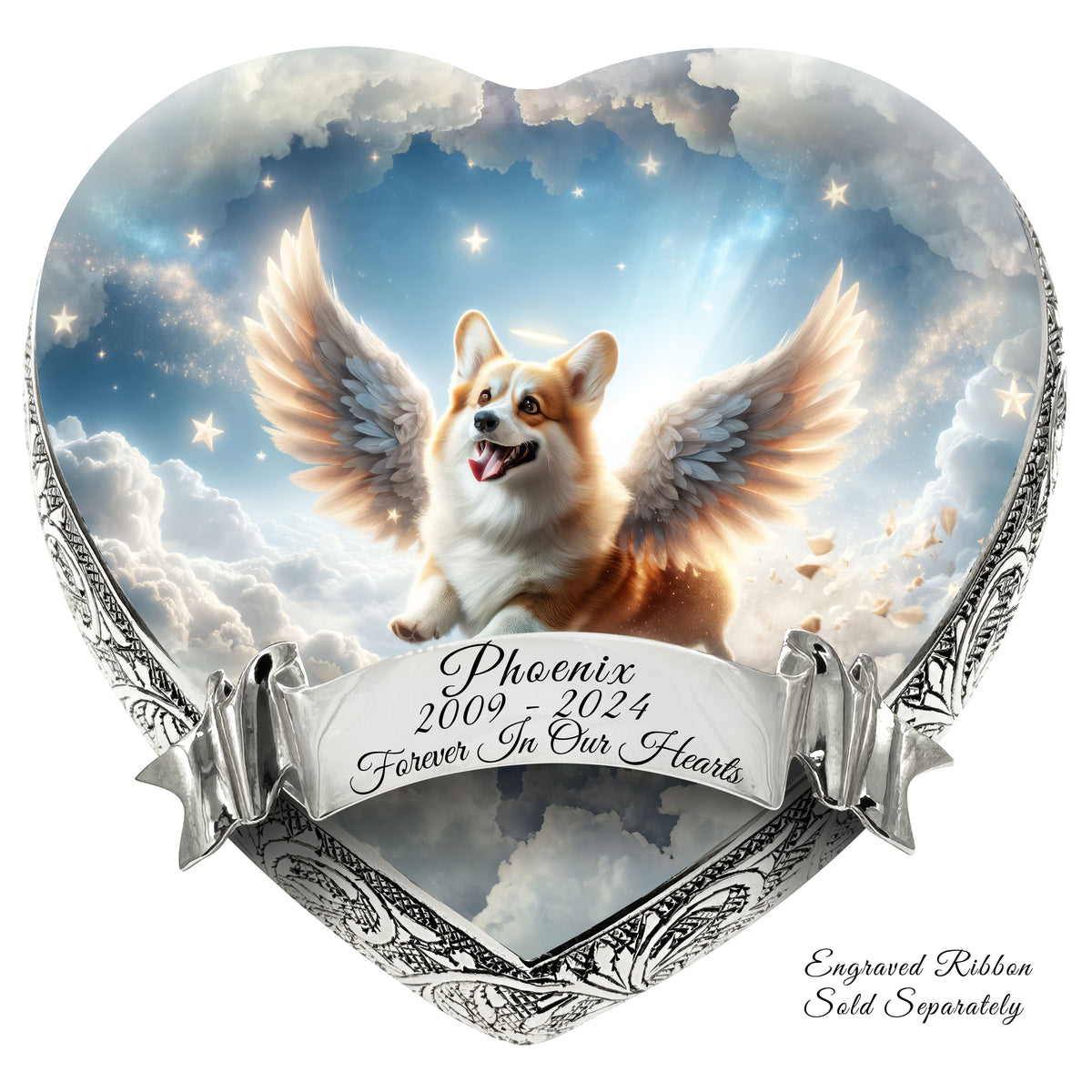 Eternal Elegance Dog Urns Corgi - Heavenly Serenity Dog Urn