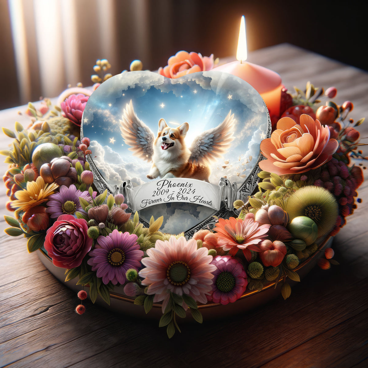 Eternal Elegance Dog Urns Corgi - Heavenly Serenity Dog Urn