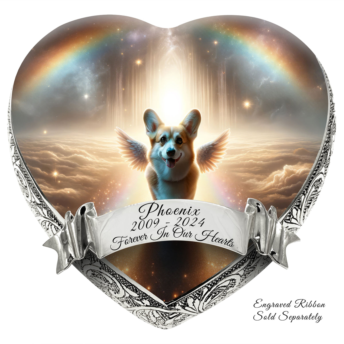 Eternal Elegance Dog Urns Corgi - Rainbow Bridge Dog Urn