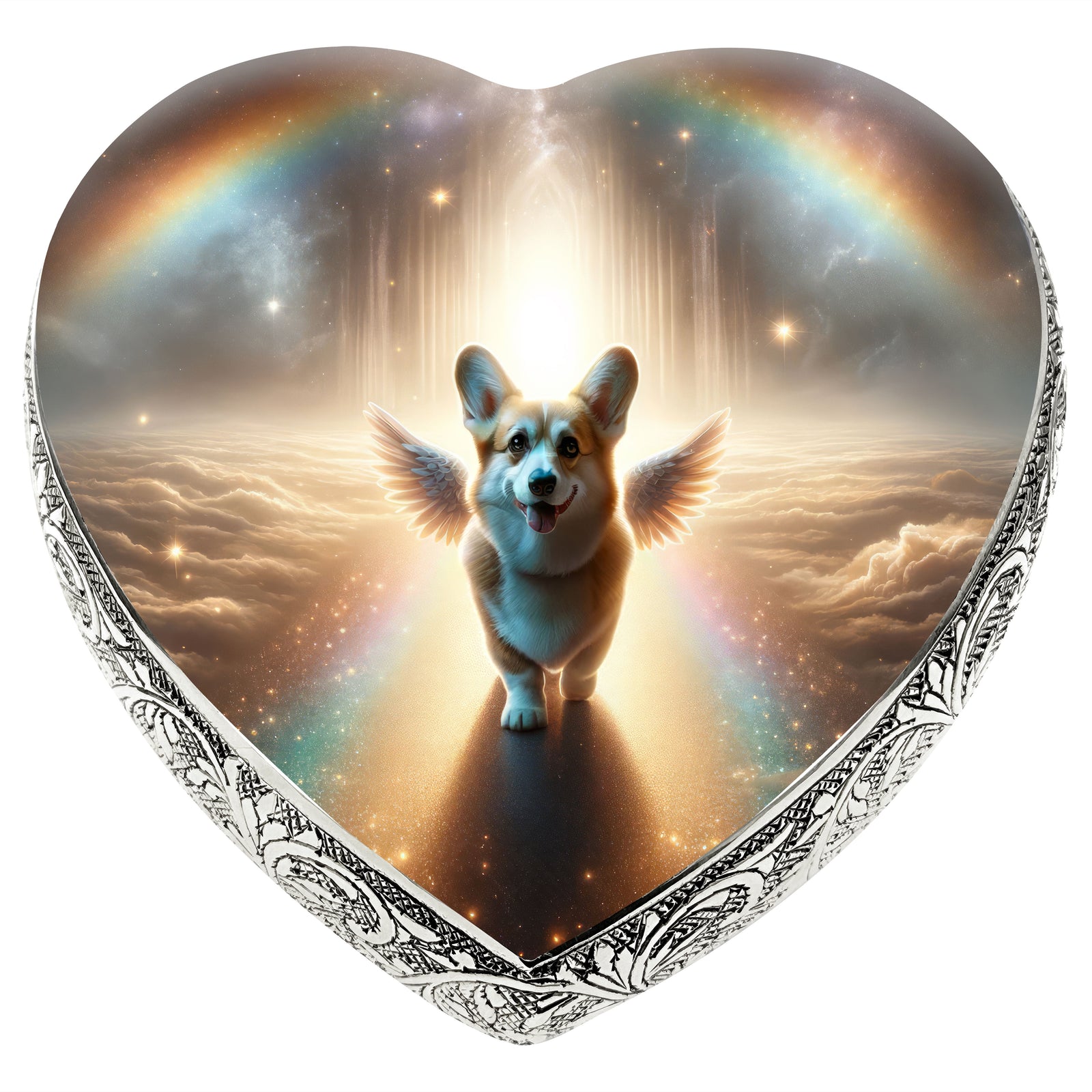 Eternal Elegance Dog Urns Corgi - Rainbow Bridge Dog Urn
