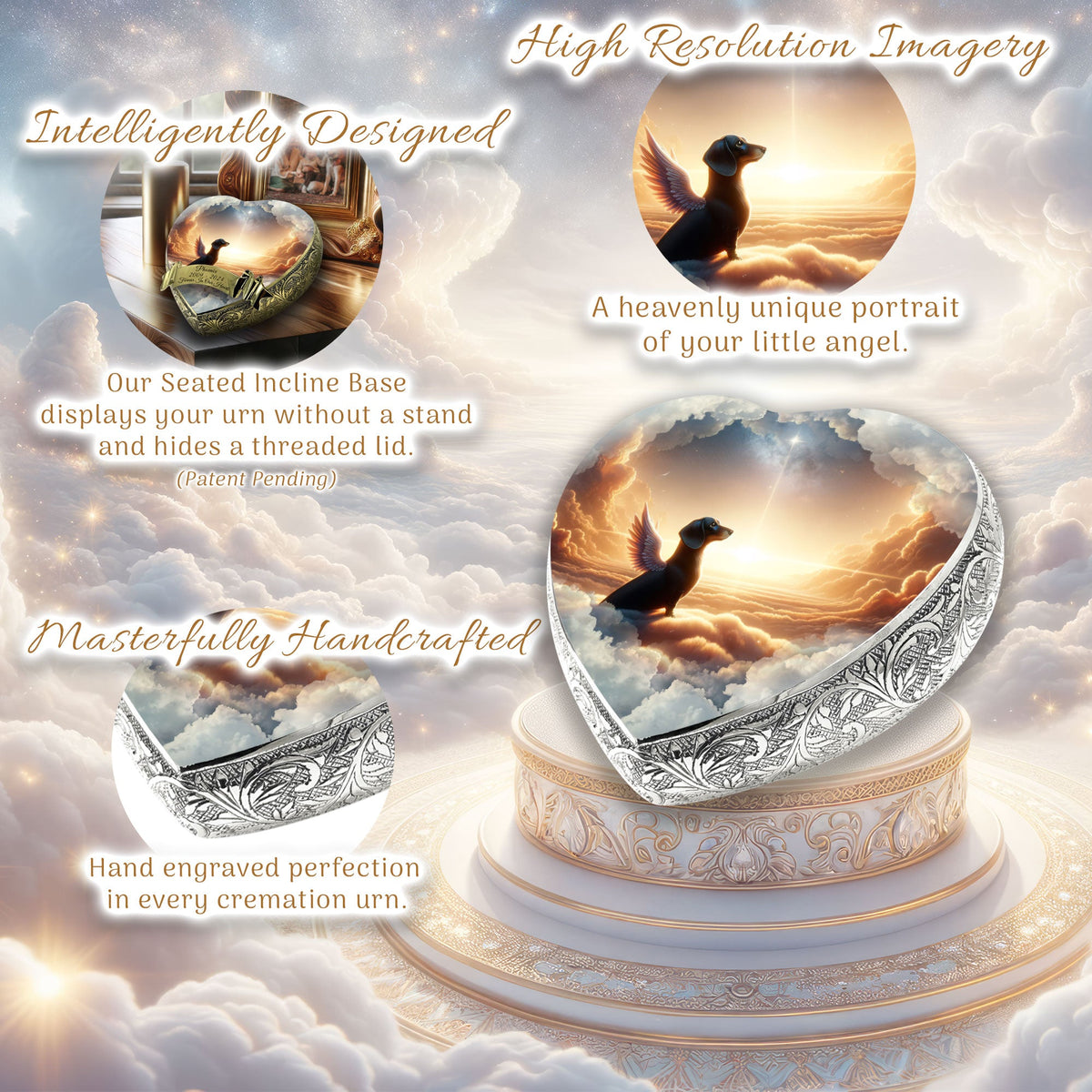 Eternal Elegance Dog Urns Dachshund - Elysium Sky Dog Urn