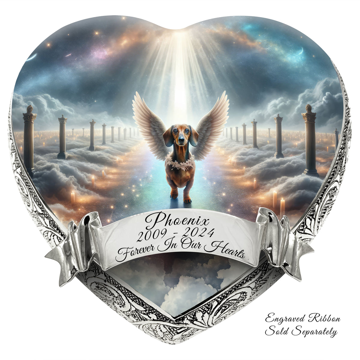 Eternal Elegance Dog Urns Dachshund - Rainbow Bridge Dog Urn