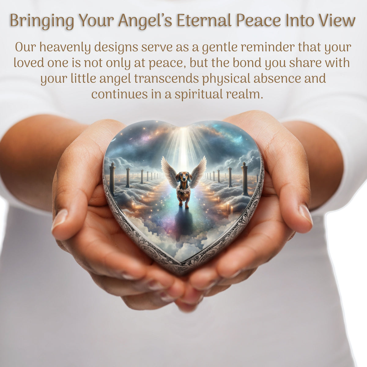 Eternal Elegance Dog Urns Dachshund - Rainbow Bridge Dog Urn