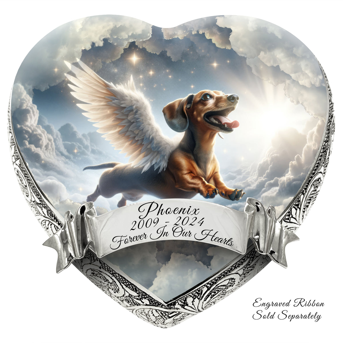 Eternal Elegance Dog Urns Dachshund - Sacred Skyscape Dog Urn