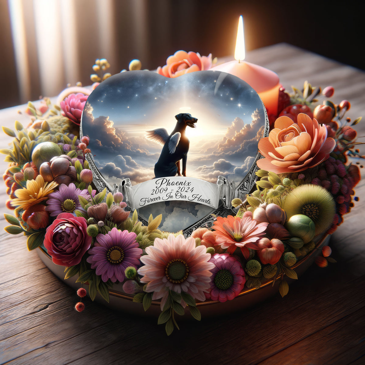 Eternal Elegance Dog Urns Doberman Pinscher - Angel's Vision Dog Urn