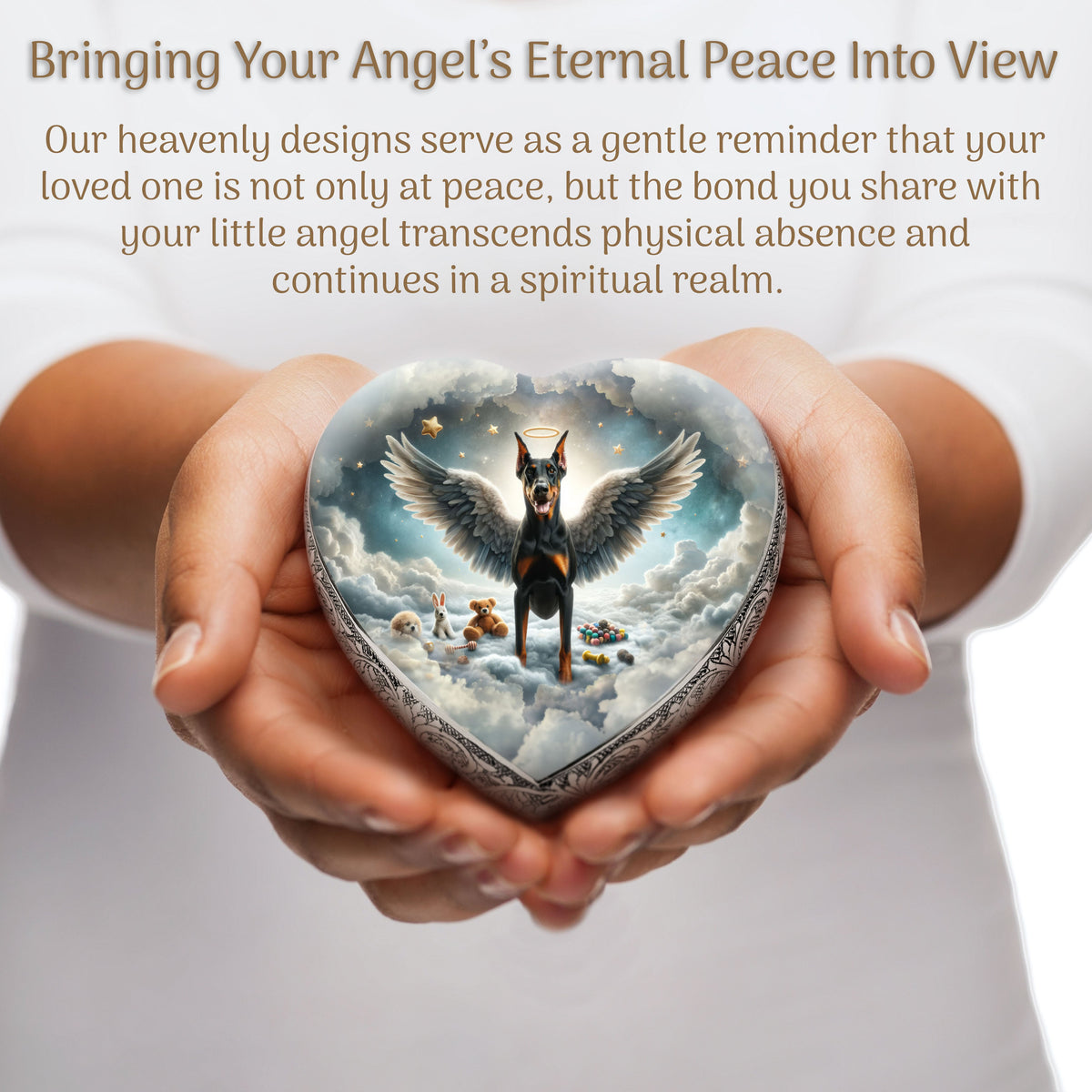 Eternal Elegance Dog Urns Doberman Pinscher - Celestial Vision Dog Urn