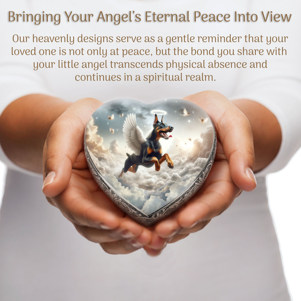 Eternal Elegance Dog Urns Doberman Pinscher - Edenic Splendor Dog Urn