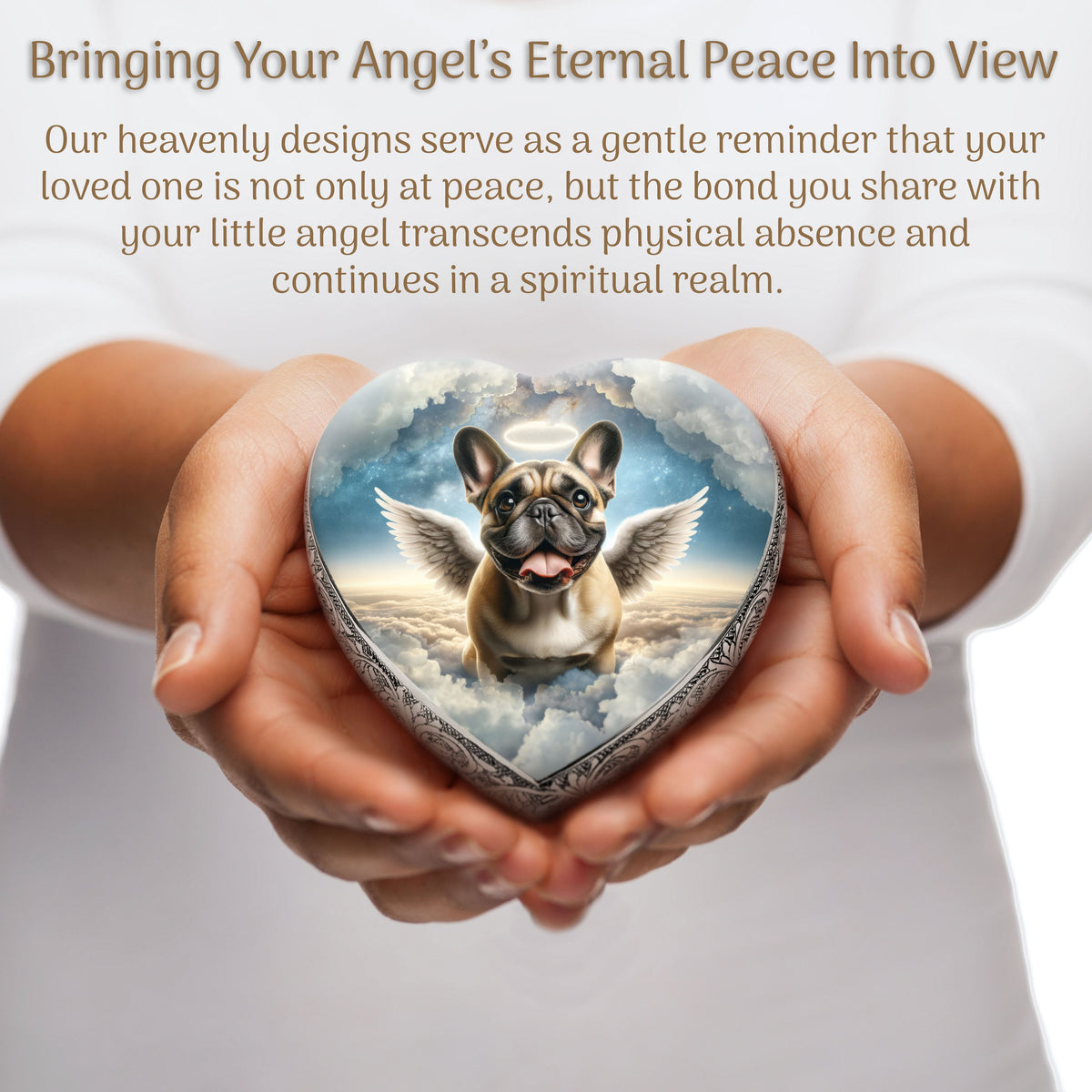 Eternal Elegance Dog Urns French Bulldog - Cherubic Charm Dog Urn