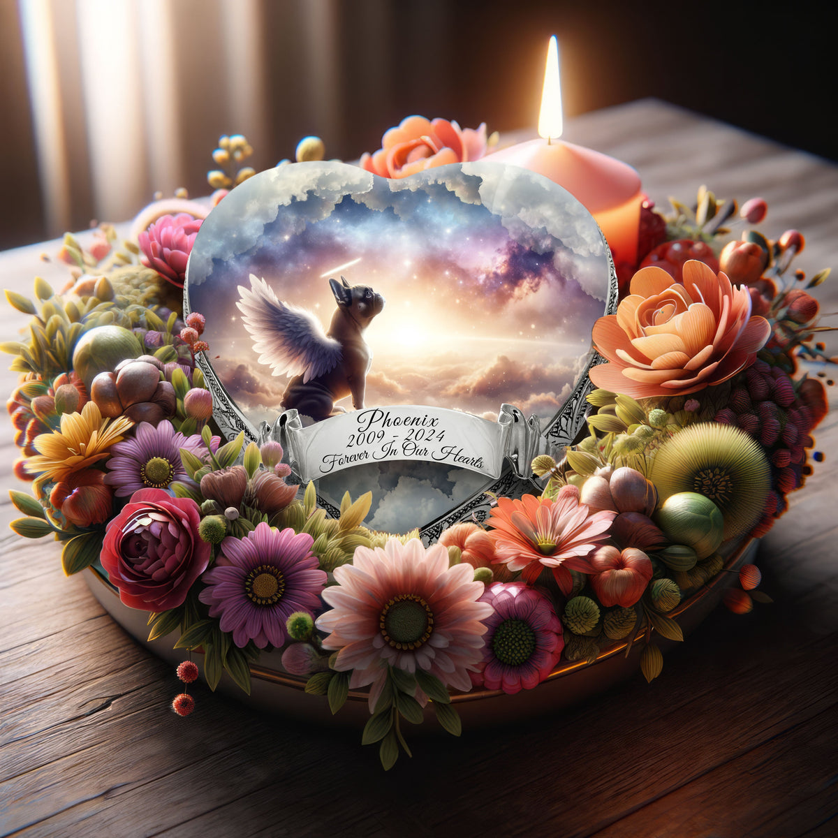 Eternal Elegance Dog Urns French Bulldog - Cosmic Dawn Dog Urn