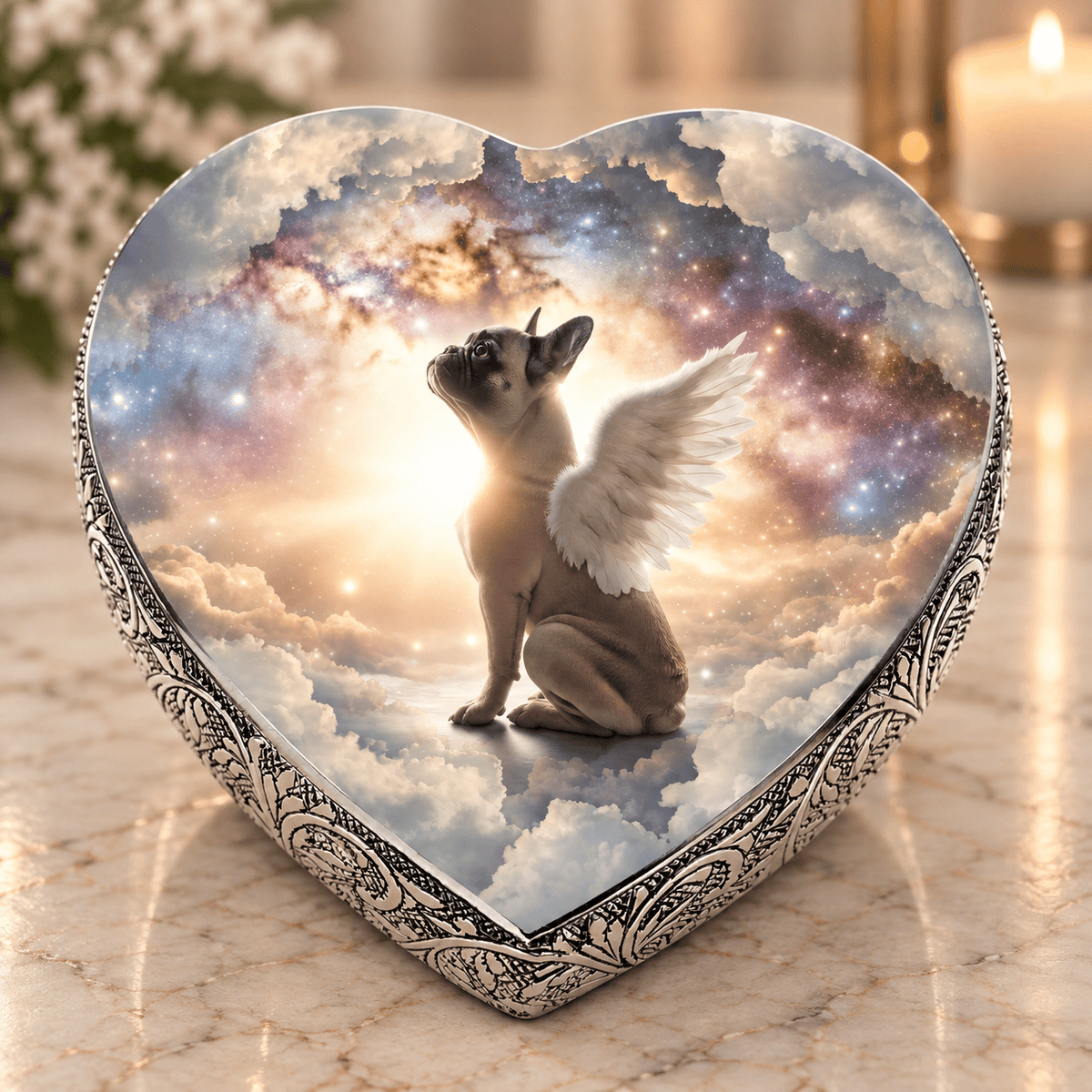 Eternal Elegance Dog Urns French Bulldog Dog Urn - Cosmic Fantasy Urn for Dog Ashes