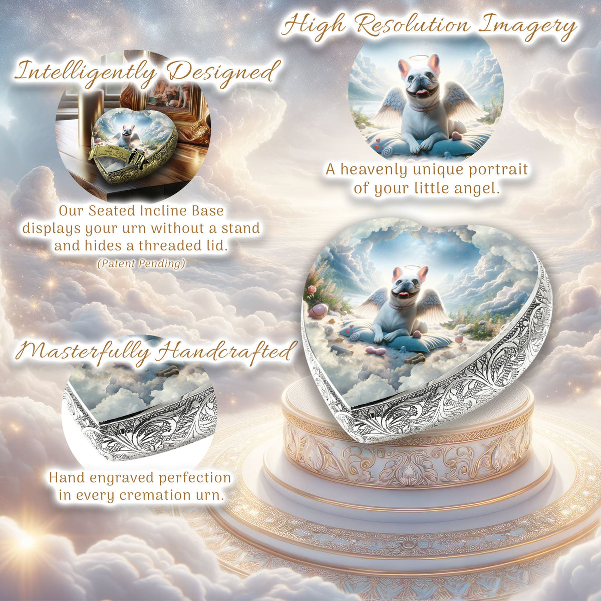 Eternal Elegance Dog Urns French Bulldog - Ethereal Vision Dog Urn