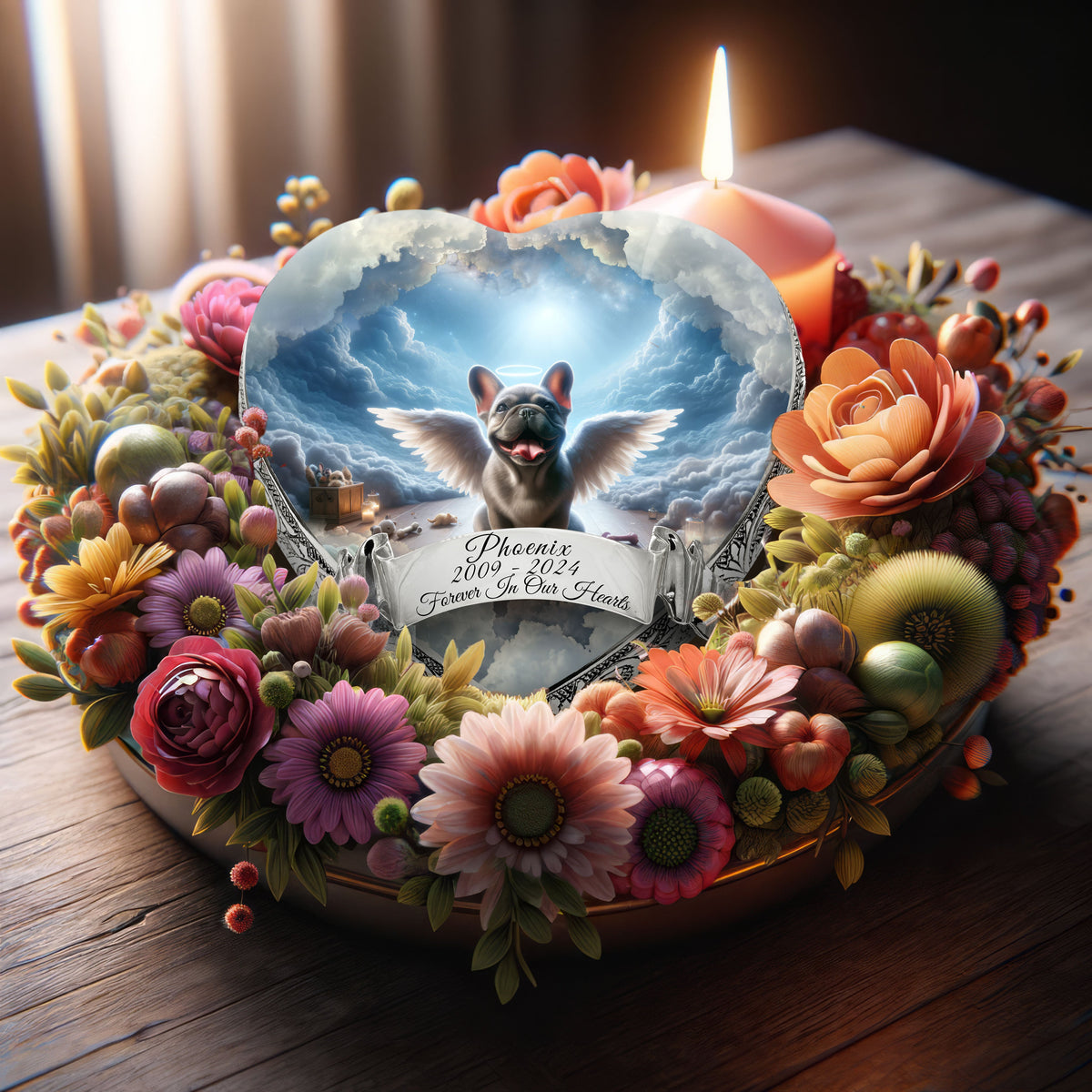 Eternal Elegance Dog Urns French Bulldog - Etheric Twilight Dog Urn