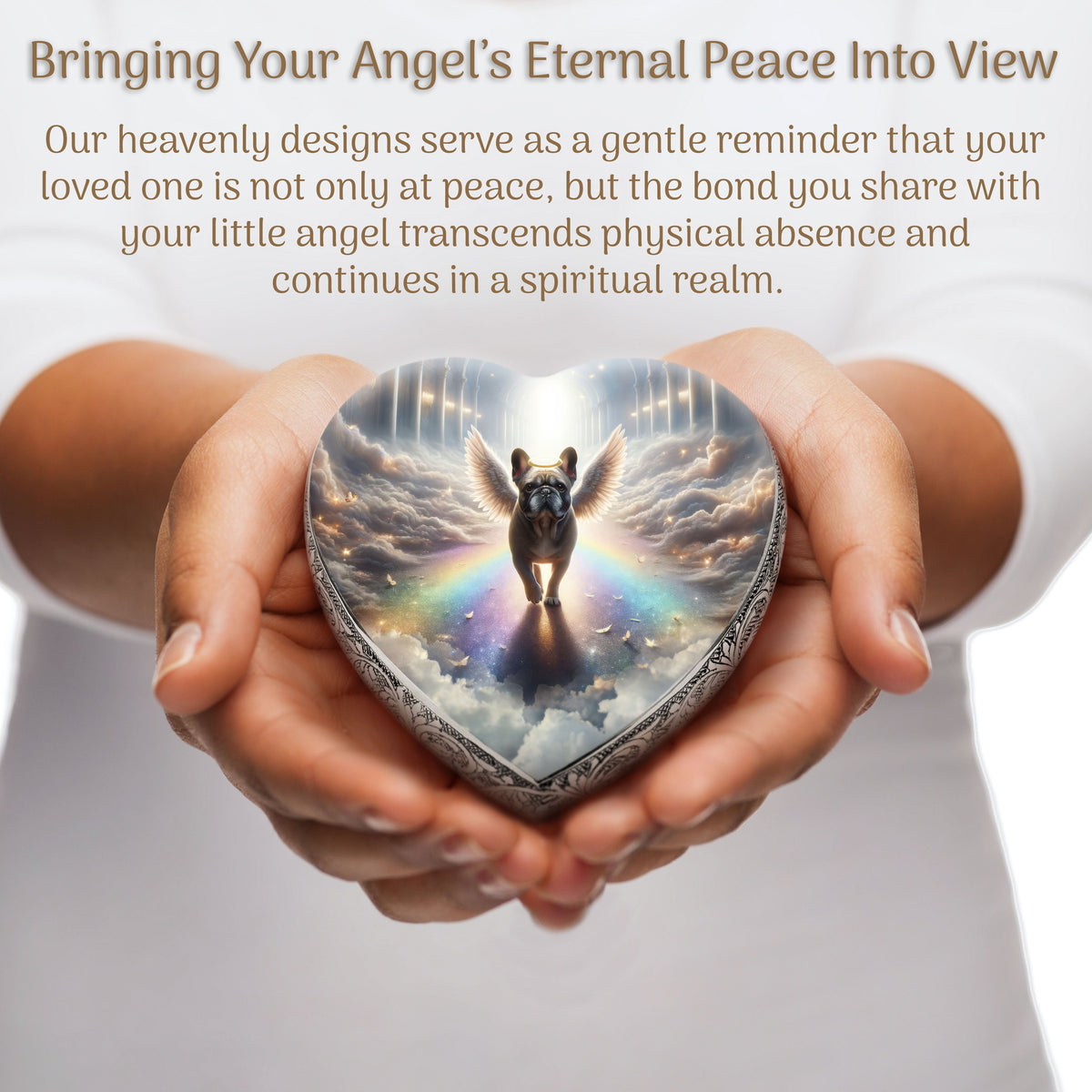 Eternal Elegance Dog Urns French Bulldog - Rainbow Arc Dog Urn