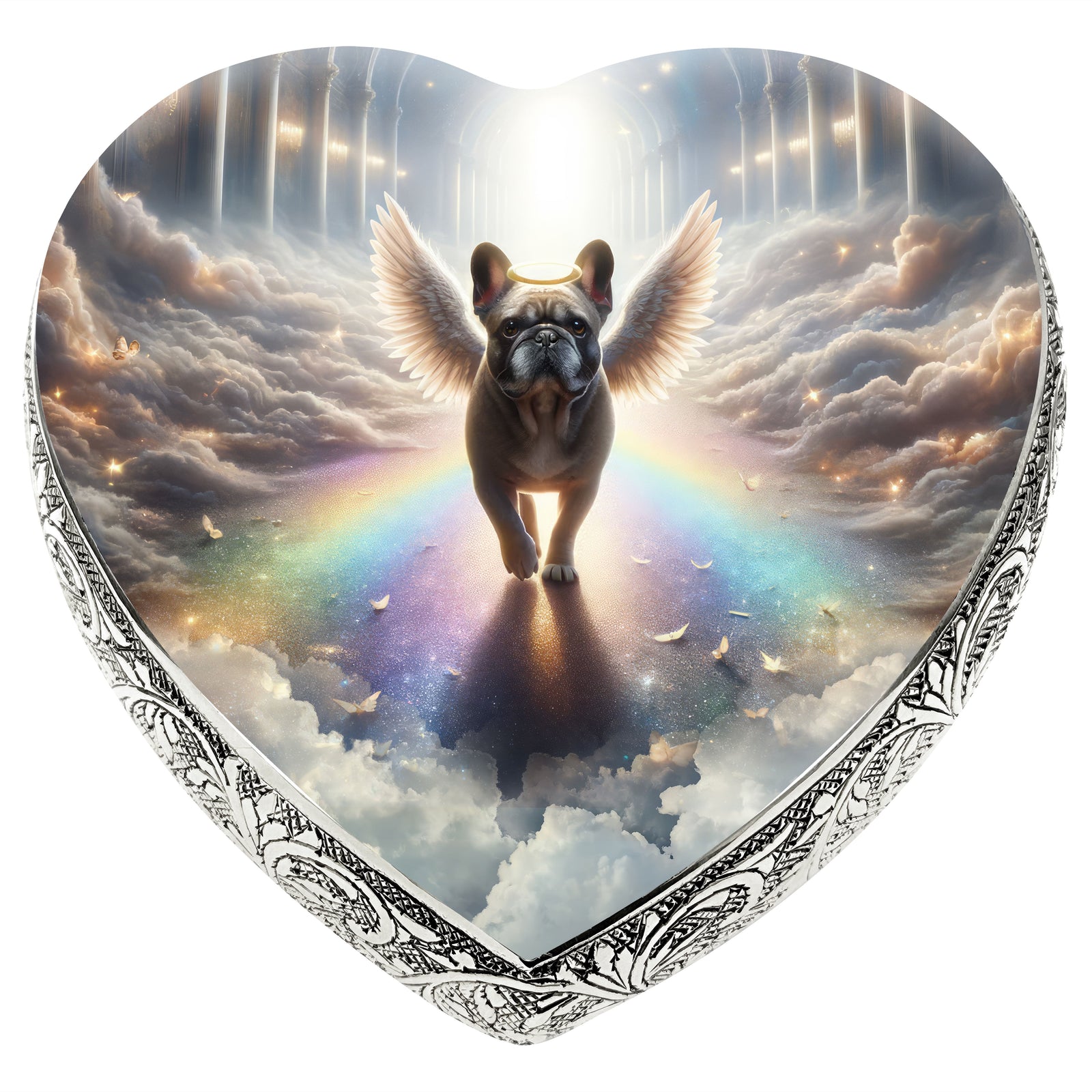 Eternal Elegance Dog Urns French Bulldog - Rainbow Arc Dog Urn