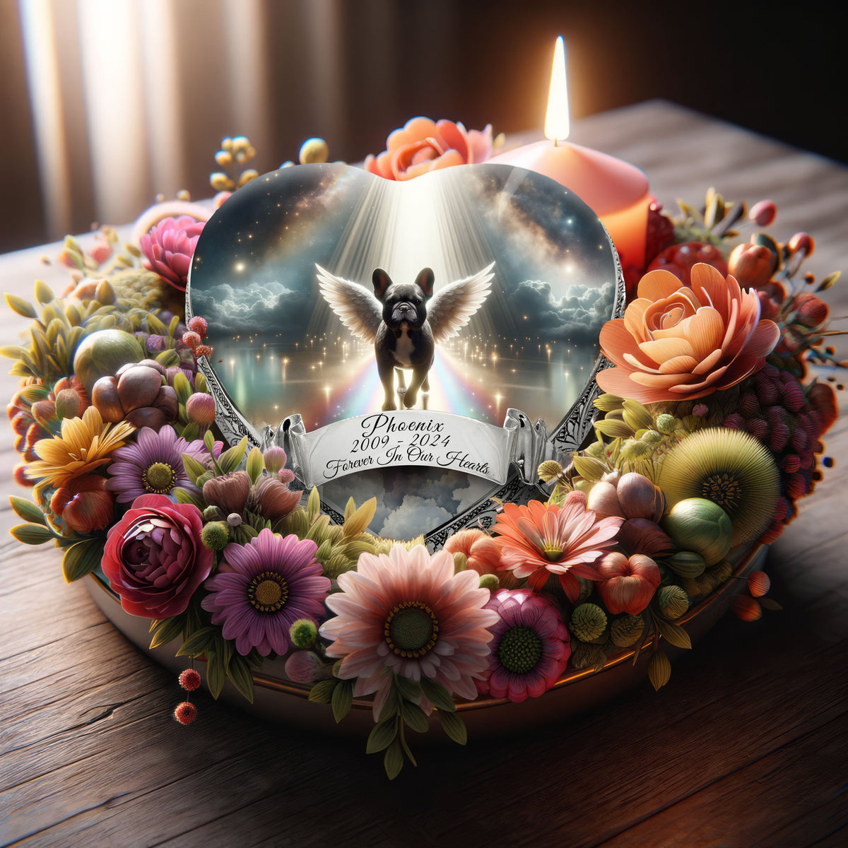 Eternal Elegance Dog Urns French Bulldog - Rainbow Bridge Dog Urn