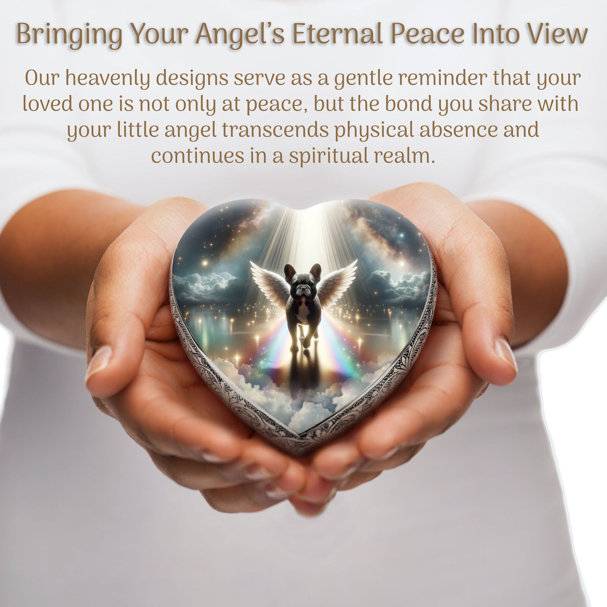 Eternal Elegance Dog Urns French Bulldog - Rainbow Bridge Dog Urn