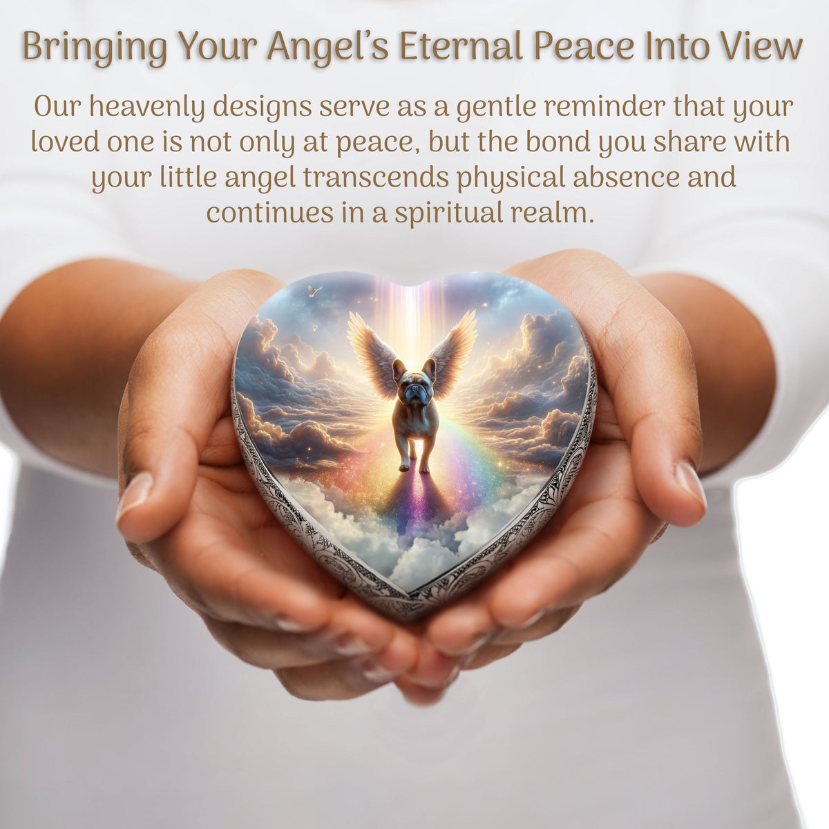 Eternal Elegance Dog Urns French Bulldog - Rainbow Crossing Dog Urn