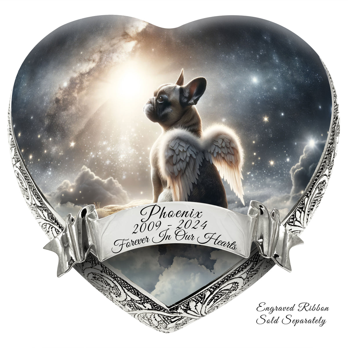 Eternal Elegance Dog Urns French Bulldog - Solar Flare Sparkle Dog Urn