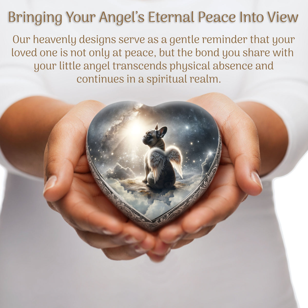 Eternal Elegance Dog Urns French Bulldog - Solar Flare Sparkle Dog Urn