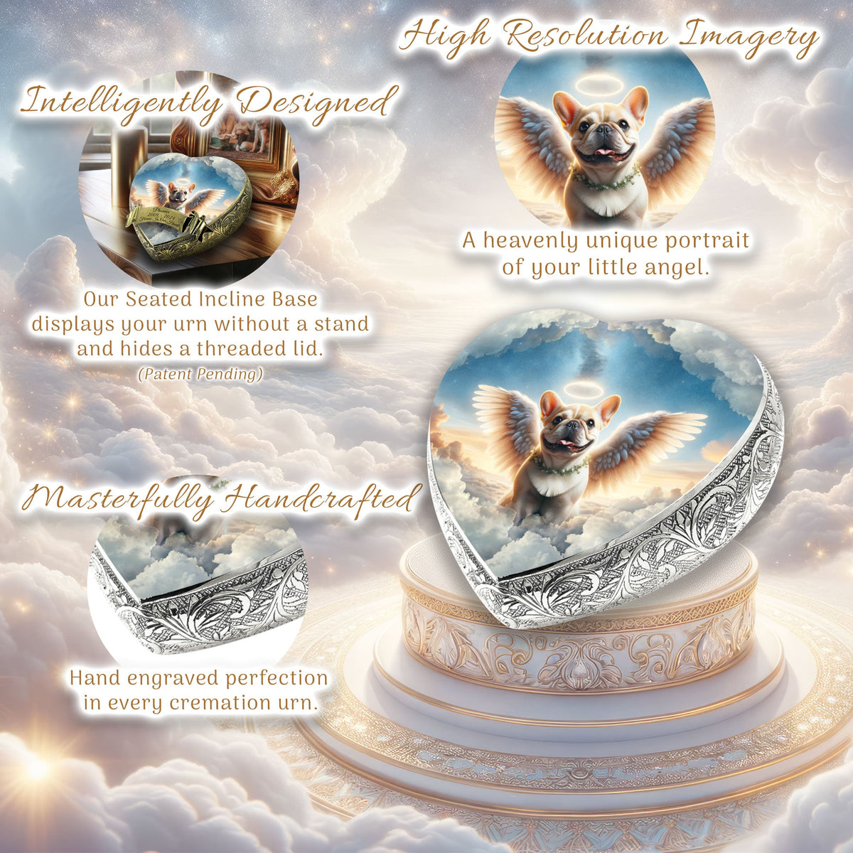 Eternal Elegance Dog Urns French Bulldog - Stellar Mirage Dog Urn