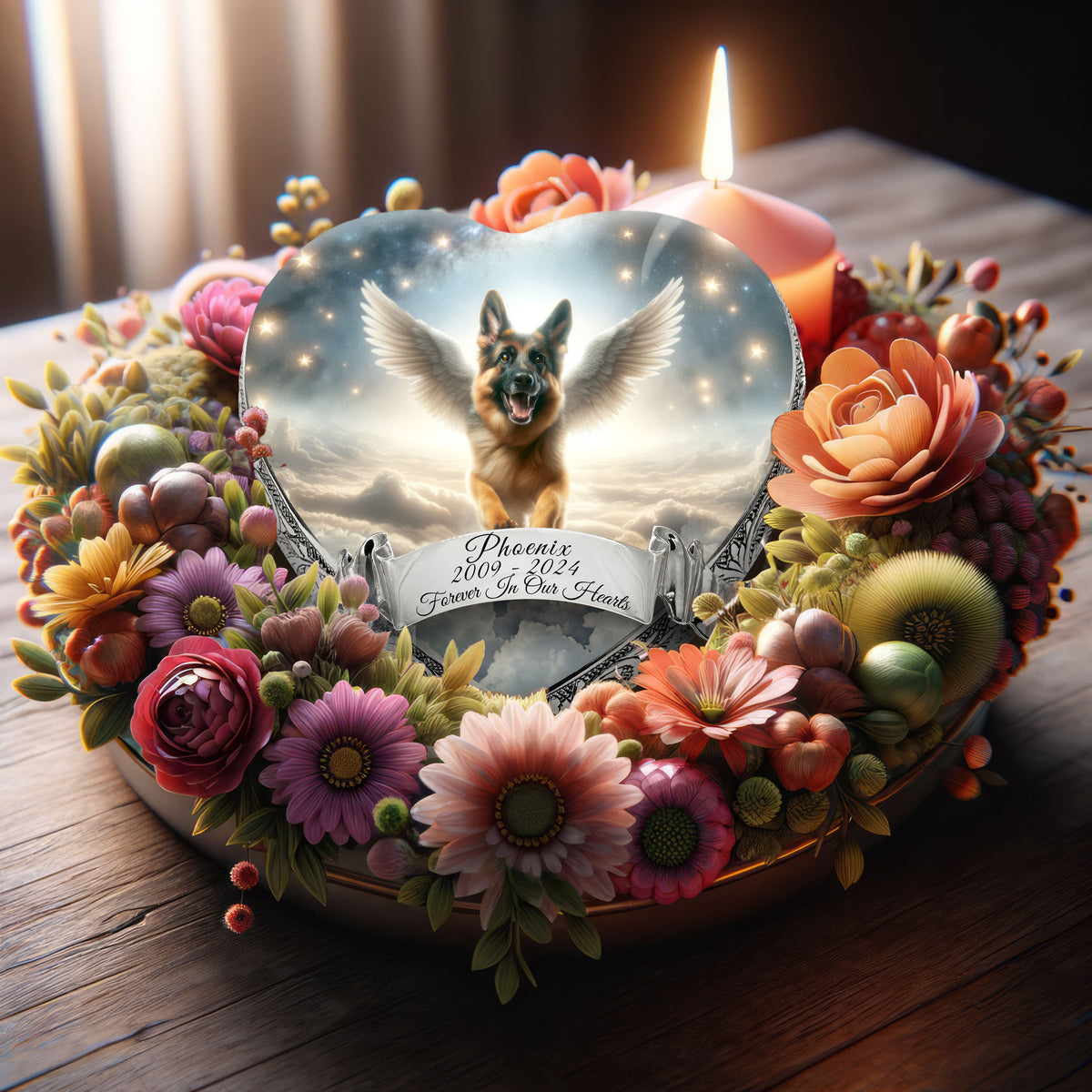 Eternal Elegance Dog Urns German Shepherd - Celestial Harmony Dog Urn