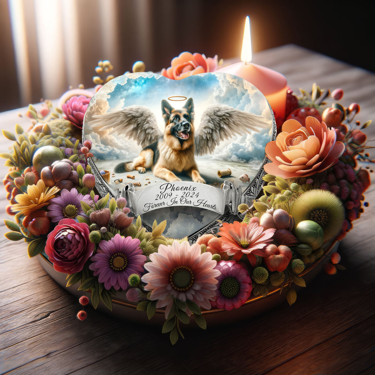 Eternal Elegance Dog Urns German Shepherd - Cosmic Calm Dog Urn