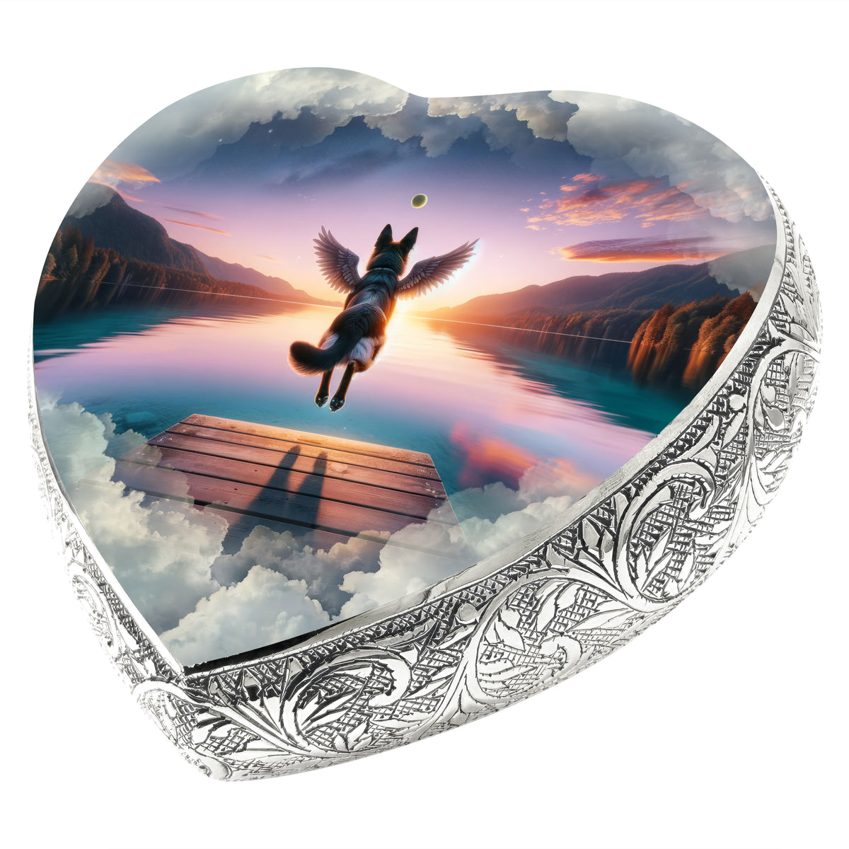 Eternal Elegance Dog Urns German Shepherd - Cosmic Cascade Dog Urn