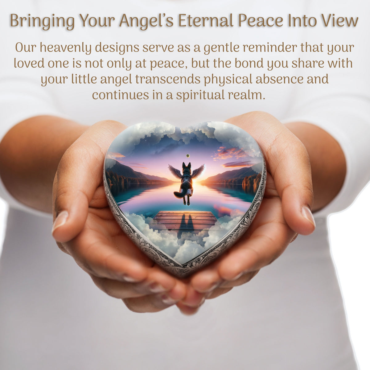 Eternal Elegance Dog Urns German Shepherd - Cosmic Cascade Dog Urn