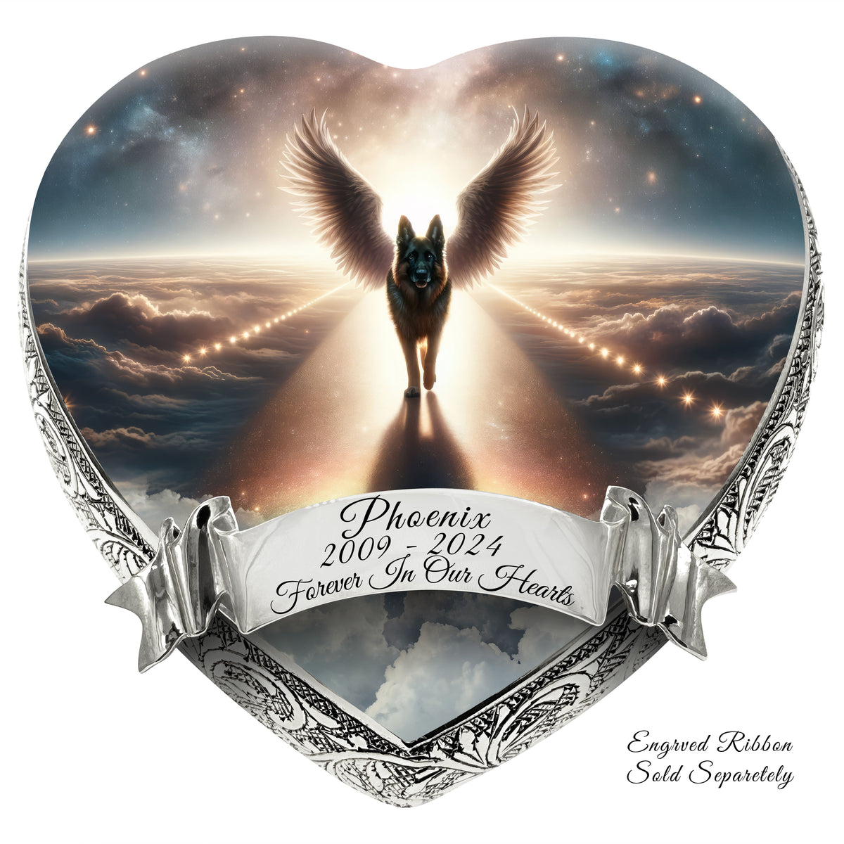 Eternal Elegance Dog Urns German Shepherd - Cosmic Charm Dog Urn