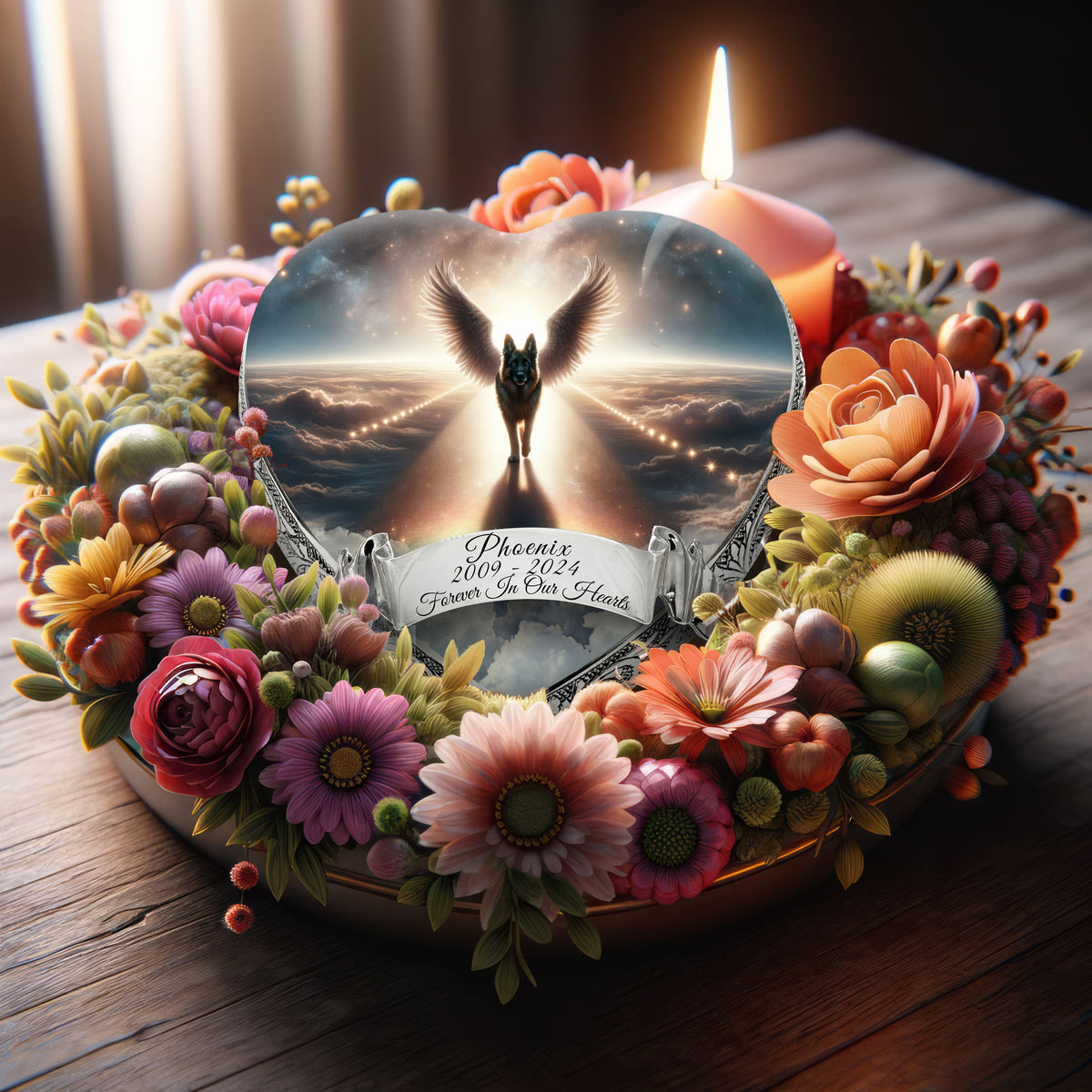 Eternal Elegance Dog Urns German Shepherd - Cosmic Charm Dog Urn